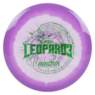 Innova Disc Golf Halo Star Leopard3 Fairway Driver 7/5/-2/1 Purple White/Green Shatter 166 grams