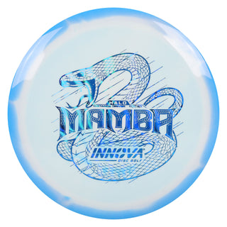 Innova Disc Golf Halo Star Mamba Distance Driver 11/6/-5/1 Blue White/Blue Prism Waves 170 grams