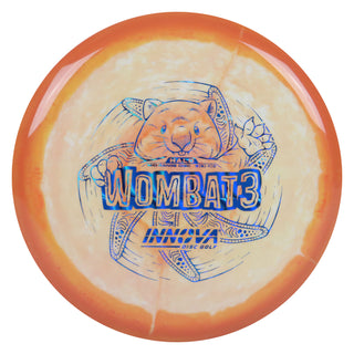 Innova Disc Golf Halo Star Wombat3 Midrange 5/6/-1/0 Burnt Orange White/Blue Prism Waves 169 grams
