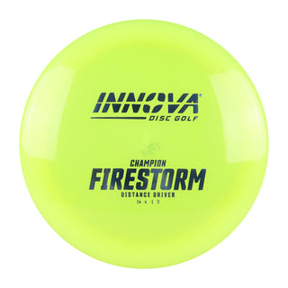 Innova Disc Golf Champion Firestorm Distance Driver 14/4/-1/3 Yellow/Slate 163 grams
