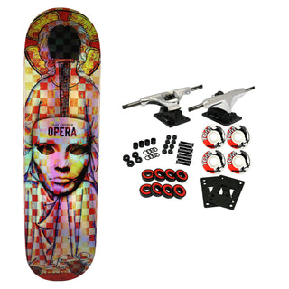 Opera Rider Stock Skateboard Complete Dylan Phillips Kreiner Throne Red 8.0" x 31.63"
