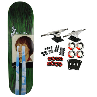 Opera Rider Stock Skateboard Complete Jake Familton Drama Dark Green 8.0" x 31.5"