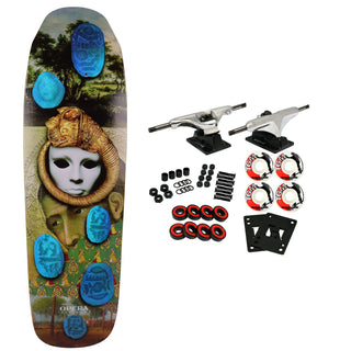 Opera Rider Stock Skateboard Complete Caroline Cuder Wood Curtain Call Dark Green 9.0" x 32"