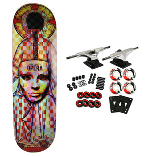 Opera Rider Stock Skateboard Complete Clay Kriener Throne Blue 8.75" x 32"