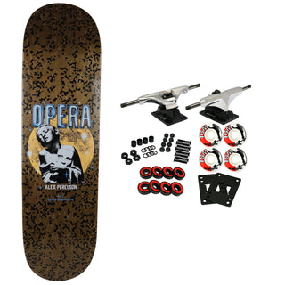 Opera Rider Stock Skateboard Complete Alex Perelson Grasp II Brown 8.5" x 32.63"