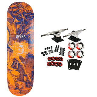 Opera Rider Stock Skateboard Complete Clay Kriener Dimensions Orange 8.75" x 32"