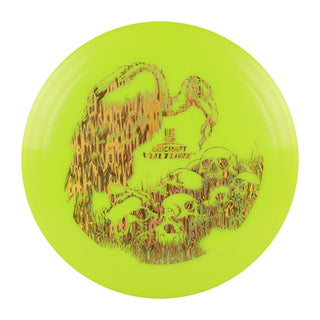 Discraft Disc Golf Big Z Vulture Driver 10/5/0/2 Yellow/Gold Waves 173-174g