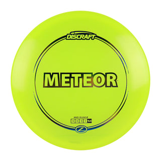 Discraft Disc Golf Z Line Meteor Midrange Disc 5/5/-3/1 Yellow/Blue Green Gradient 177-180g
