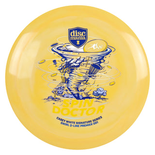 Discmania Disc Golf Spin Doctor Casey White Swirl Q-Line Premier DD1 Orange/Blue Holo 173 grams