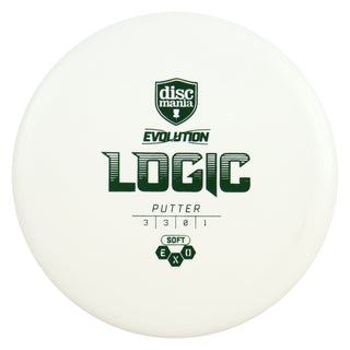 Discmania Disc Golf Exo Soft Logic Putter 3/3/0/1 White/Green 174 grams