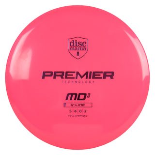 Discmania Disc Golf Q-Line Premier MD3 Midrange 5/6/0/2 Pink/Lavender 178 grams