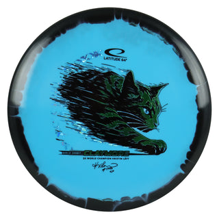 Latitude 64 Disc Golf Gold Orbit Claymore - Kristin Latt Team Series Blue/Green 179 grams