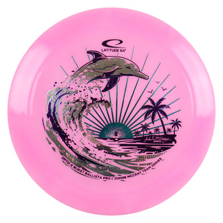 Latitude 64 Disc Golf Opto-X Burst Ballista Pro - JohnE McCray Team Series Pink/Silver 174 grams