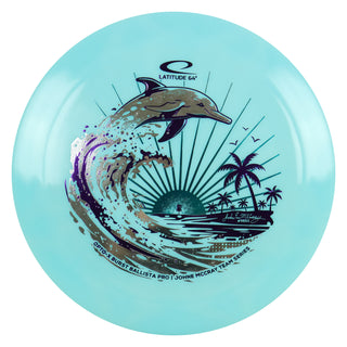 Latitude 64 Disc Golf Opto-X Burst Ballista Pro - JohnE McCray Team Series Blue/Silver 174 grams