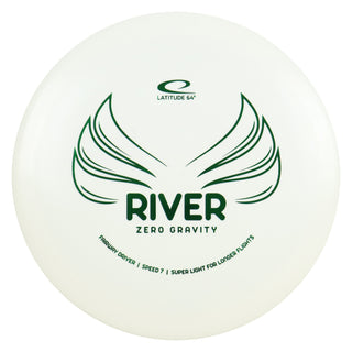 Latitude 64 Disc Golf Zero Gravity River Fairway Driver 7/7/-1/2 White/Green 123 grams