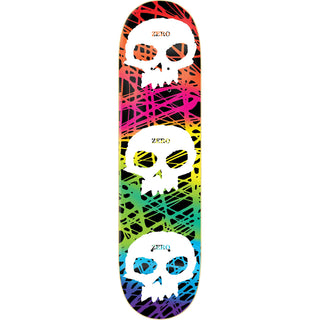Zero Skateboard Deck 3 Skull Color 8.25" x 31.9"