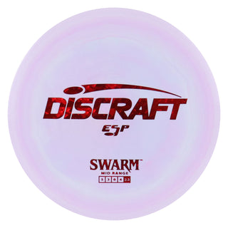 Discraft Disc Golf ESP Swarm Midrange 5/3/0/4 Lavender/Red Shatter 170-172 grams