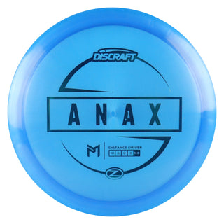 Discraft Disc Golf Paul McBeth Z Line Anax Distance Driver 10/6/0/3 Blue/Teal 167-169 grams