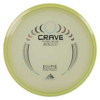 Axiom Disc Golf Eclipse Glow Crave Fairway Driver 6.5/5/-1/1 Glow/Yellow Blend 173 grams