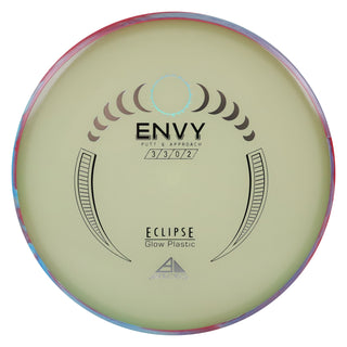 Axiom Disc Golf Eclipse 2.0 Envy Putter 3/3/0/2 Glow/Red Blue 174 grams
