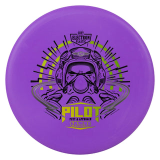 Streamline Disc Golf Electron Soft Pilot Putter 2/5/0/1 Purple/Gold Green 172 grams