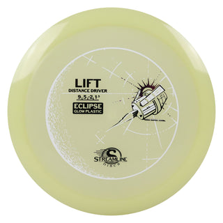 Streamline Disc Golf Eclipse 2.0 Glow Lift Distance Driver 9/5/-2/1.5 Glow/Purple Foil 173 grams