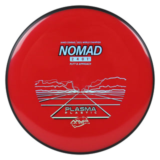 MVP Disc Golf James Conrad Signature Plasma Nomad Putter 2/4/0/1.5 Candy Red 173 grams