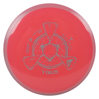Axiom Disc Golf Neutron Virus Distance Driver 9/5/-3.5/1 Light Red/Dark Pink 174 grams