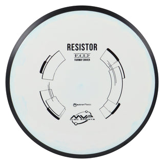 MVP Disc Golf Neutron Resistor Fairway Driver 6.5/4/0/3.5 White with Blue 173 grams
