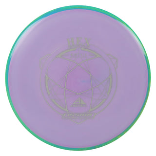 Axiom Disc Golf Fission Hex Midrange 5/5.5/-1/1 Lavender/Green Blue 158 grams
