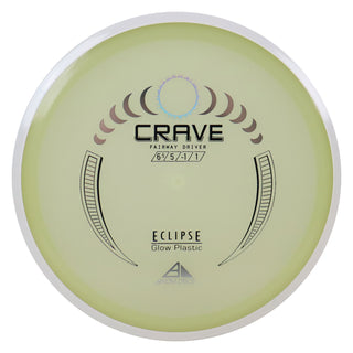Axiom Disc Golf Eclipse Glow Crave Fairway Driver 6.5/5/-1/1 Glow/White 174 grams