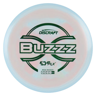 Discraft Disc Golf ESP FLX Buzzz Midrange Disc 5/4/-1/1 Blue Salmon/Green 175-176g