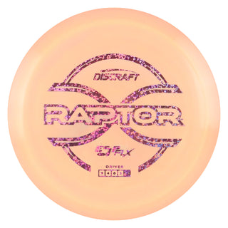 Discraft Disc Golf ESP FLX Raptor Distance Driver 9/4/0/3 Mango/Pink Hearts 173-174g