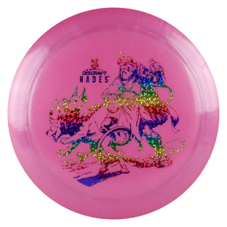 Discraft Disc Golf Paul McBeth Signature Big Z Hades Distance Driver 12/6/-3/2 Dark Pink/Rainbow Stars 173-174g