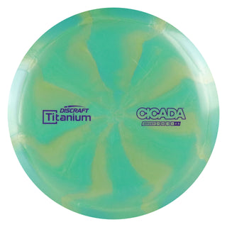 Discraft Disc Golf Titanium Cicada Fairway Driver 7/6/-1/1 Green/Purple 175-176g
