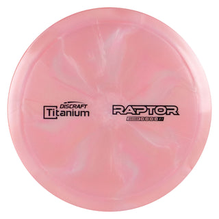 Discraft Disc Golf Titanium Raptor Distance Driver 9/4/0/3 Light Pink/Black 167-169g