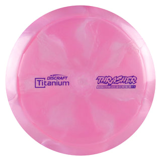Discraft Disc Golf Titanium Thrasher Distance Driver 12/5/-3/2 Pink/Purple 167-169g