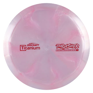 Discraft Disc Golf Titanium Thrasher Distance Driver 12/5/-3/2 Grey Pink/Red 164-166g