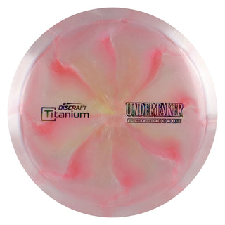 Discraft Disc Golf Titanium Undertaker Distance Driver 9/5/-1/2 Blush Red/Jellybean 164-166g