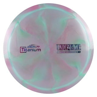 Discraft Disc Golf Titanium Undertaker Distance Driver 9/5/-1/2 Pink Green/Purple Metallic 173-174g