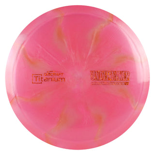 Discraft Disc Golf Titanium Undertaker Distance Driver 9/5/-1/2 Pink Orange/Orange Shimmer 173-174g
