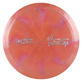 Discraft Disc Golf Titanium Venom Distance Driver 13/5/0/3 Light Red/Silver Wave 170-172g