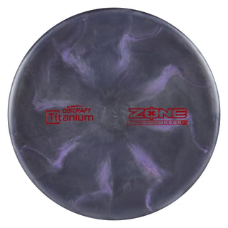 Discraft Disc Golf Titanium Zone Putter 4/3/0/3 Black Purple/Red 170-172g