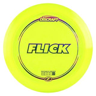 Discraft Disc Golf Z Line Flick Distance Driver 12/3/1/5 Yellow/Purple Metallic 167-169g