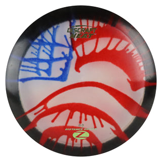 Discraft Disc Golf Z Line Fly Dye Heat Distance Driver 9/6/-3/1 Black Flag/Green Metallic 164-166g