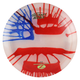 Discraft Disc Golf Z Line Fly Dye Heat Distance Driver 9/6/-3/1 Red Blue/Green Metallic 173-174g