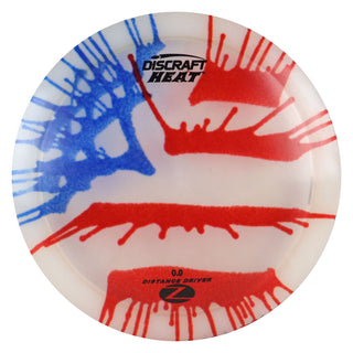 Discraft Disc Golf Z Line Fly Dye Heat Distance Driver 9/6/-3/1 Red Blue/Black 173-174g