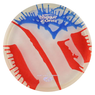 Discraft Disc Golf Z Line Fly Dye Zone Putter 4/3/0/3 Red Blue/Cubic Prisms 170-172g