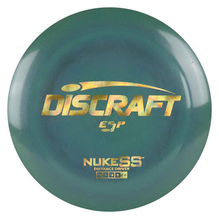 Discraft Disc Golf ESP Nuke SS Distance Driver 13/5/-3/3 Forest Green Shimmer/Gold Cubes 167-169g