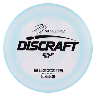 Discraft Disc Golf Paige Pierce ESP Buzzz OS Midrange 5/4/0/3 Powder Blue/Black 167-169g